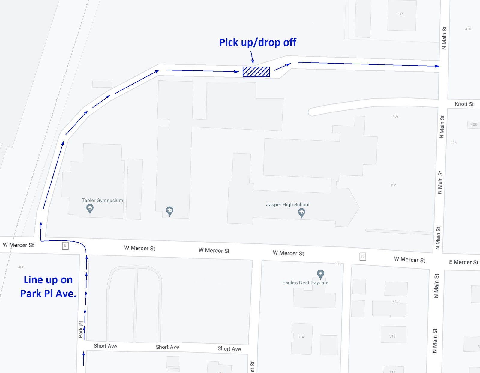 Drop Off/Pick Up Changes